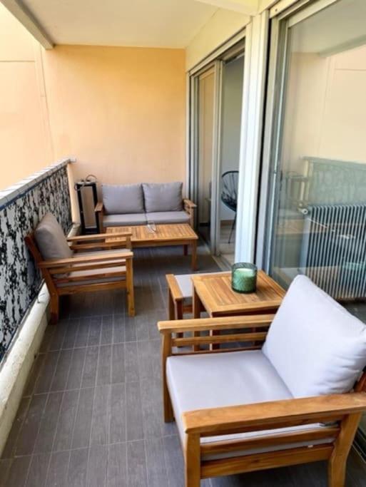 Appartement En Residence Avec Piscine, Cinema Ницца Экстерьер фото